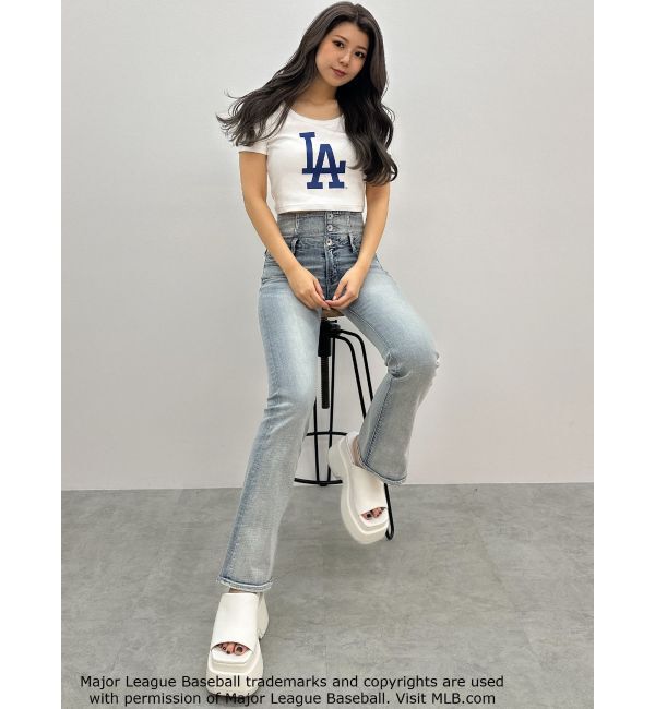 GYDA「GYDA［MLB］クロップドTシャツ」|Tシャツ・カットソー|