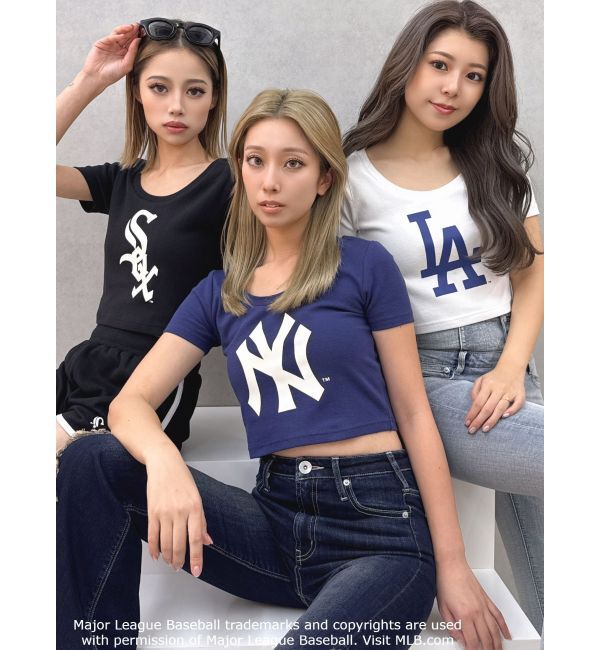 GYDA「GYDA［MLB］クロップドTシャツ」|Tシャツ・カットソー|