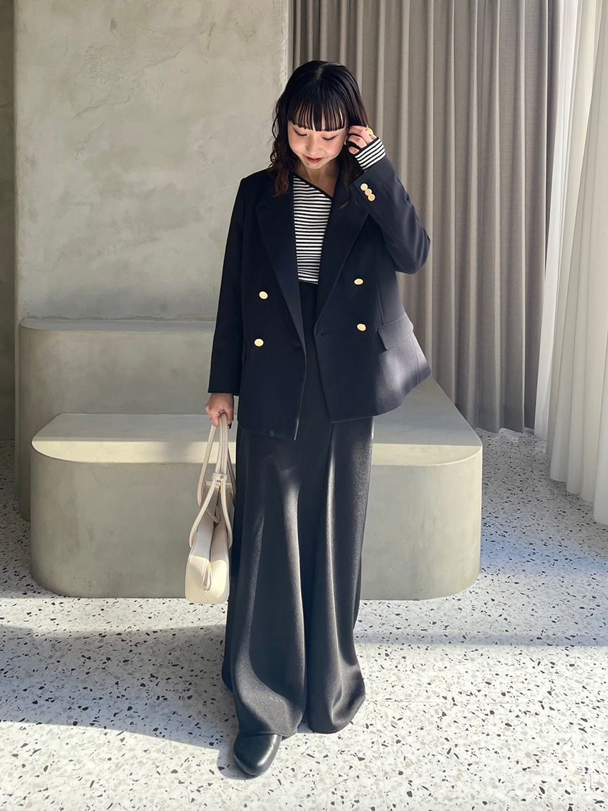 Mila Owen「金釦ダブルブレストブレザー」|テーラードジャケット|