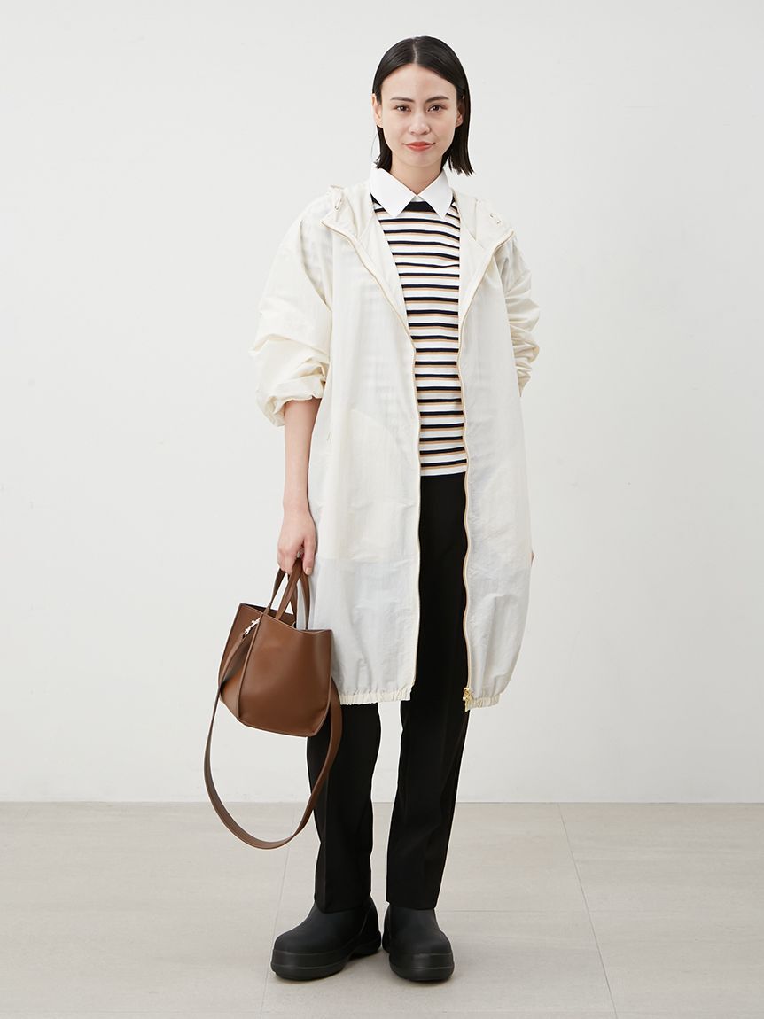 Mila Owen「【WEB限定カラー】後ろゴムセンタープレステーパードパンツ【ウォッシャブル】」|チノ|