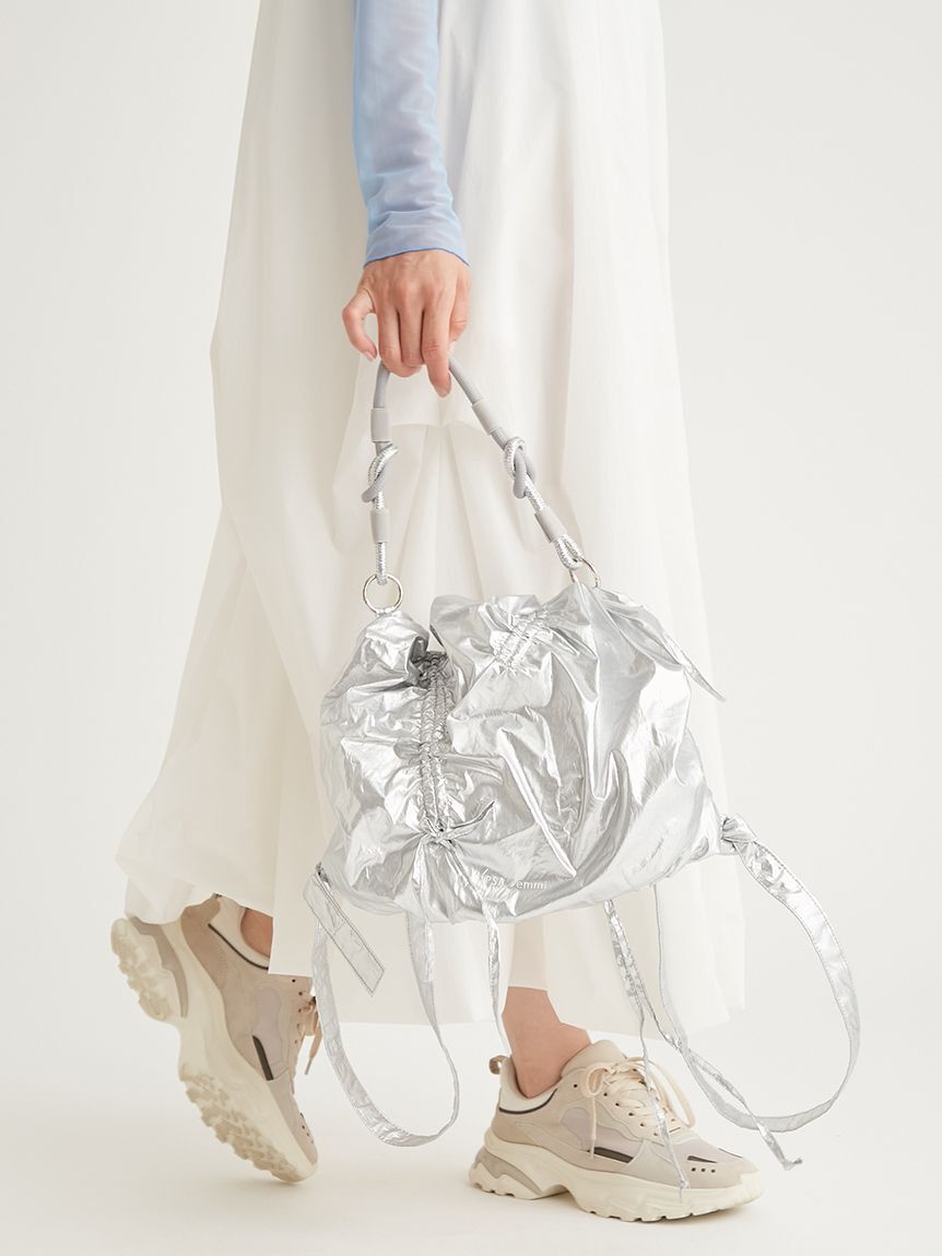 emmi atelier「【IPSA/emmi】ギャザーナップザック」|リュック|SLV