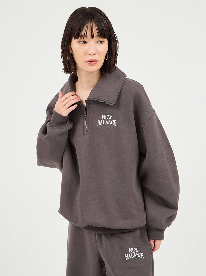NEW BALANCE 「【New Balance for emmi】Track side フリースハーフジップ」|スウェット・ジャージ|