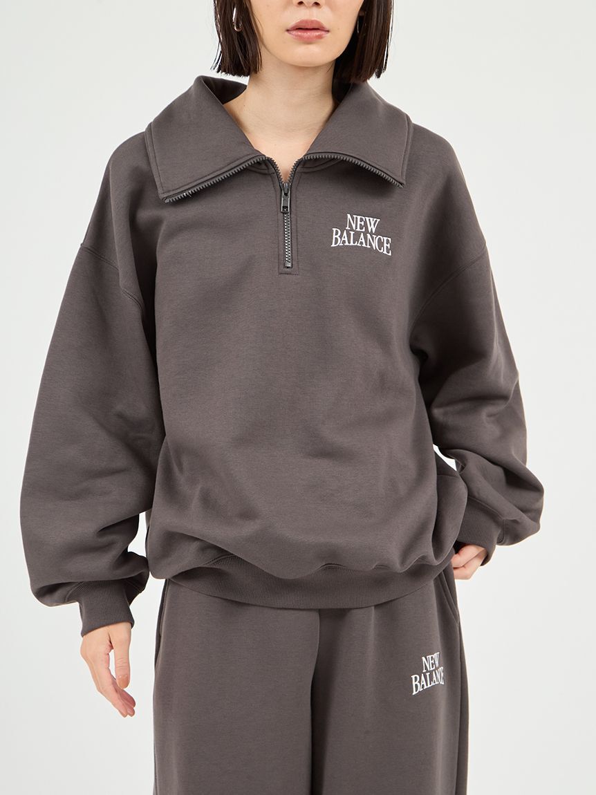 NEW BALANCE 「【New Balance for emmi】Track side フリースハーフジップ」|スウェット・ジャージ|