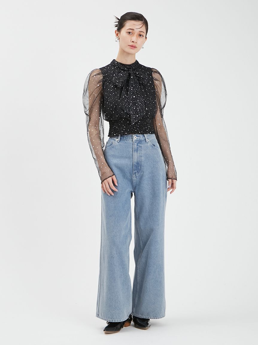 FURFUR「【WEB・一部店舗限定カラー】セパレートラメチュールドレス」|ドレス|