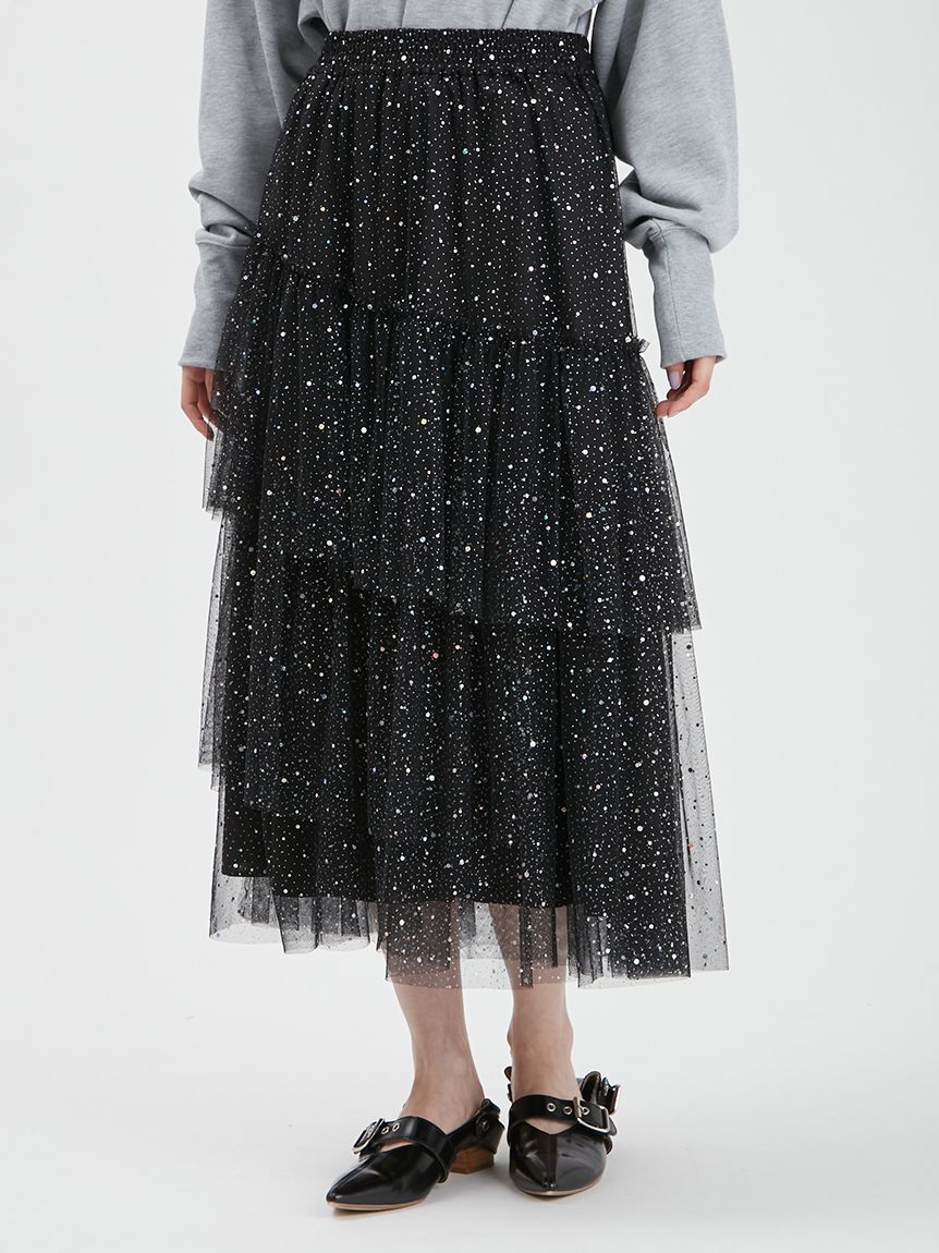 FURFUR「【WEB・一部店舗限定カラー】セパレートラメチュールドレス」|ドレス|