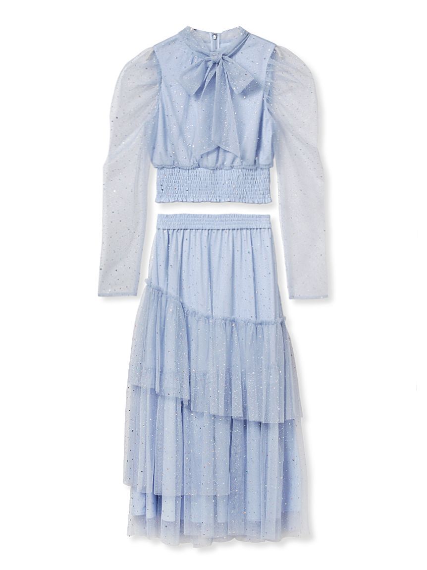 FURFUR「【WEB・一部店舗限定カラー】セパレートラメチュールドレス」|ドレス|