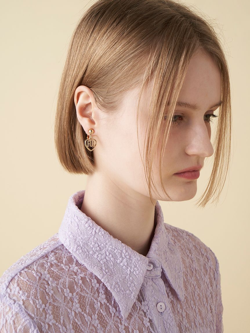 FURFUR「ハートロゴイヤリング」|イヤリング|