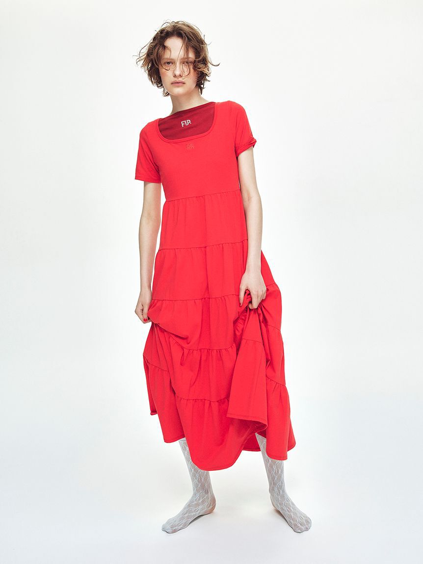 FURFUR「【WEB限定カラー】クリスタルロゴアシンメトリーTシャツ」|Tシャツ・カットソー|