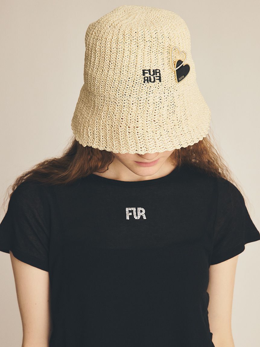 FURFUR「【WEB限定カラー】クリスタルロゴアシンメトリーTシャツ」|Tシャツ・カットソー|