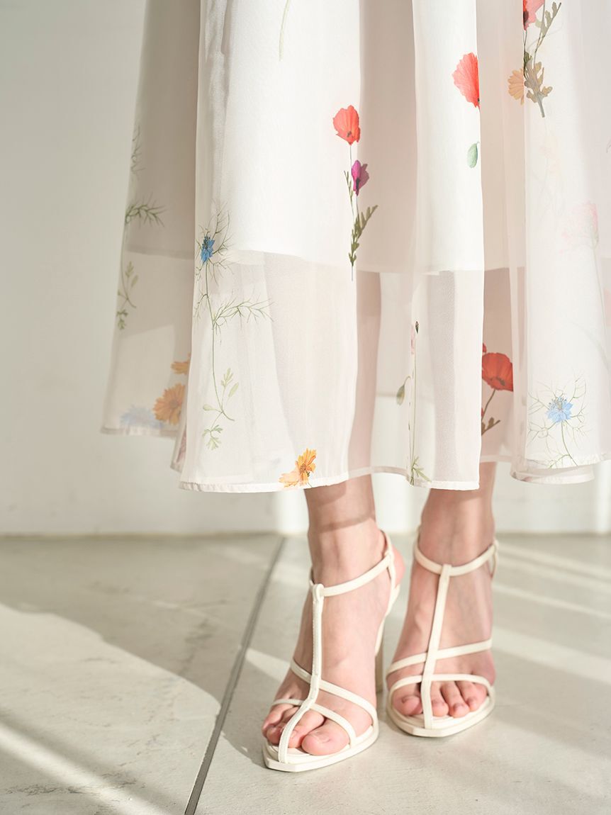 SNIDEL「バックリボンシフォンワンピース」|ワンピース|