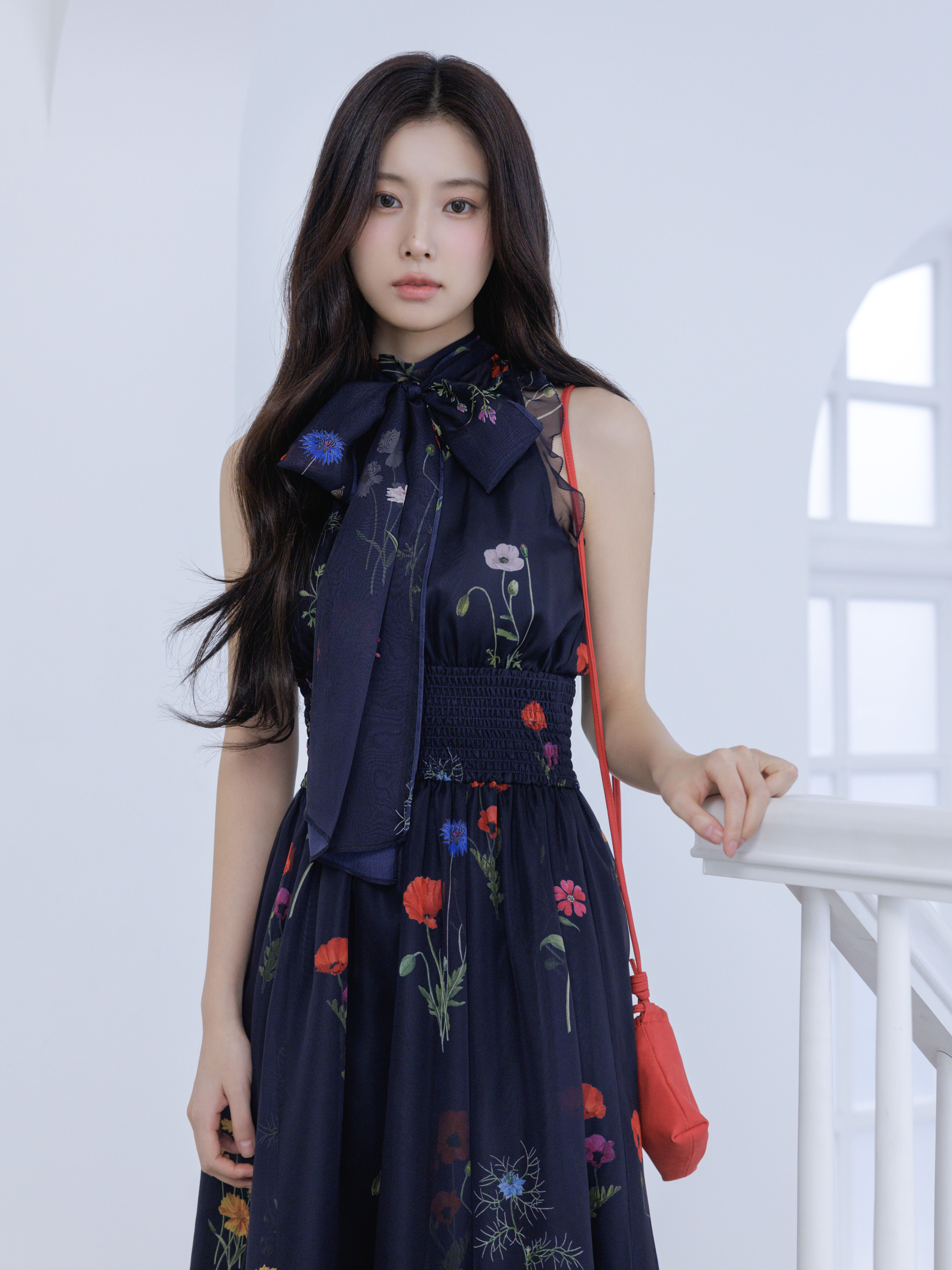 SNIDEL「バックリボンシフォンワンピース」|ワンピース|