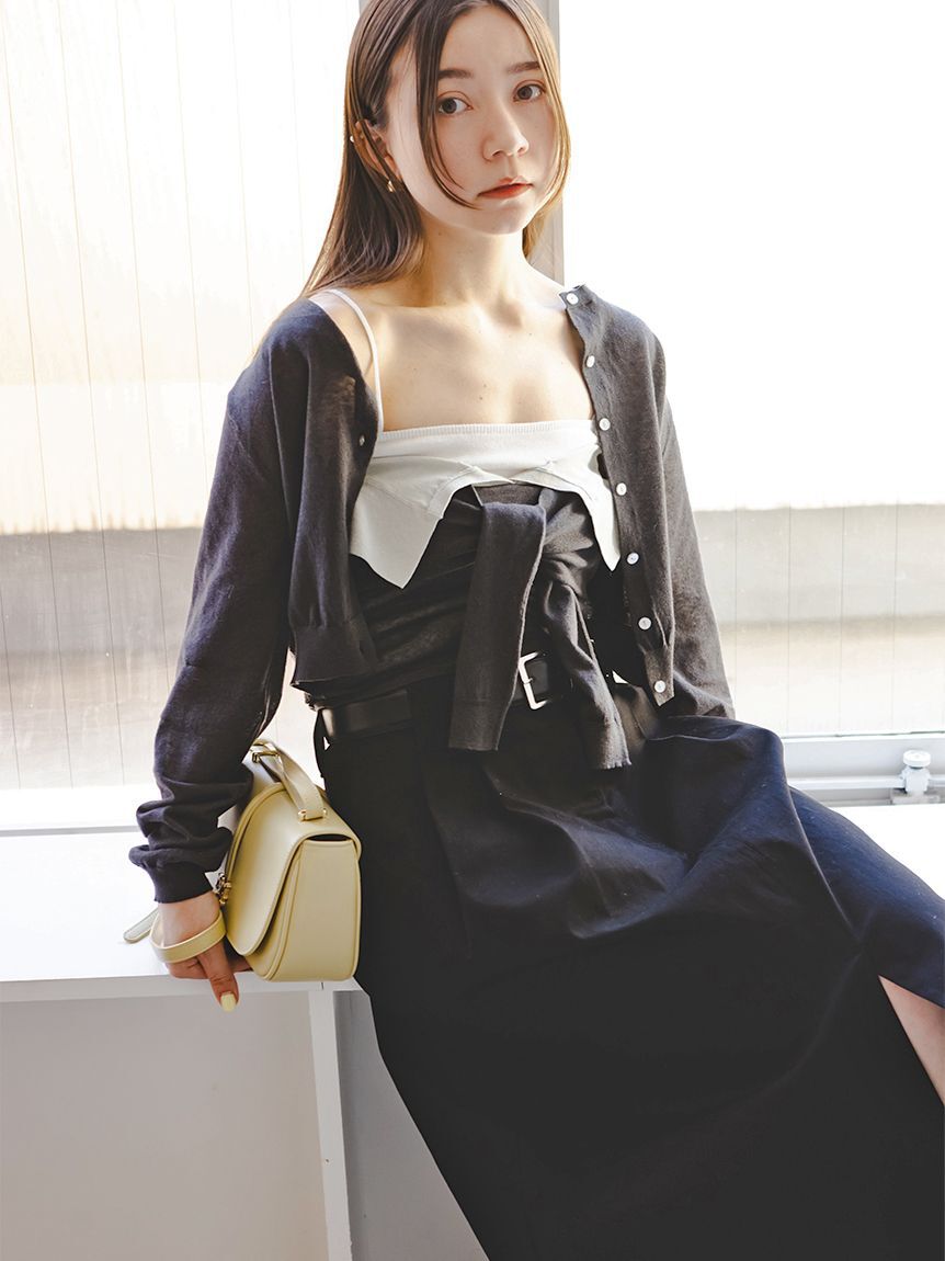 SNIDEL「チノワイドスカート」|スカート|