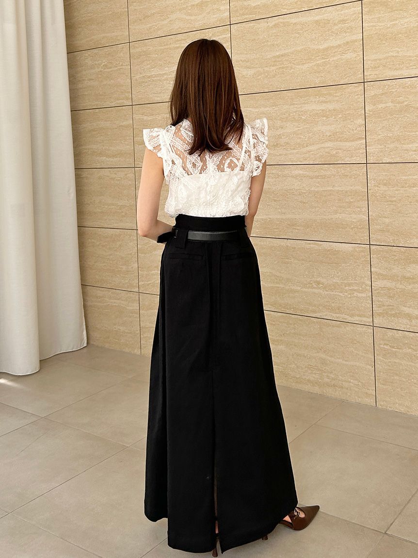 SNIDEL「チノワイドスカート」|スカート|