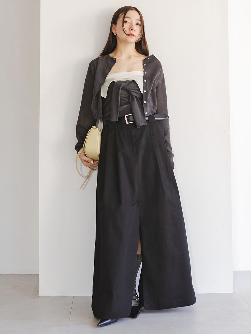 SNIDEL「チノワイドスカート」|スカート|