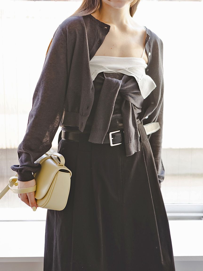 SNIDEL「チノワイドスカート」|スカート|