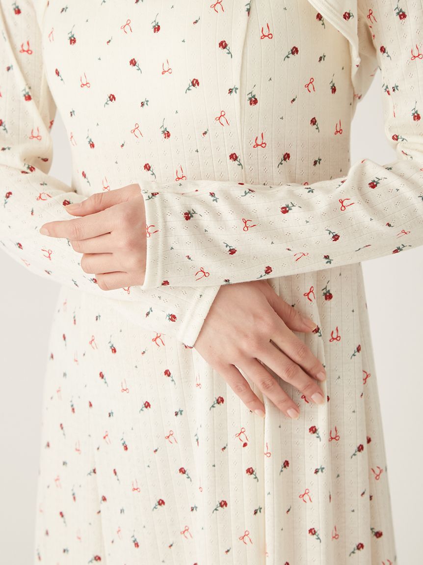 LILY BROWN Lingerie「【LILY BROWN Lingerie】ナイトブラドレス/プティ ローズ」|ルームウェア|