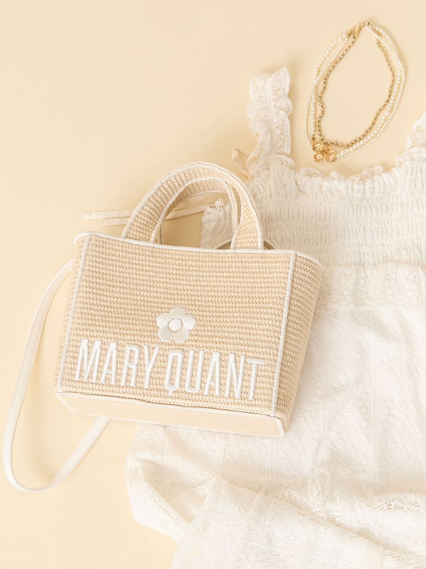 LILY BROWN「【限定カラー】【LILY BROWN&times;MARY QUANT】ジュートロゴトート」|トートバッグ|