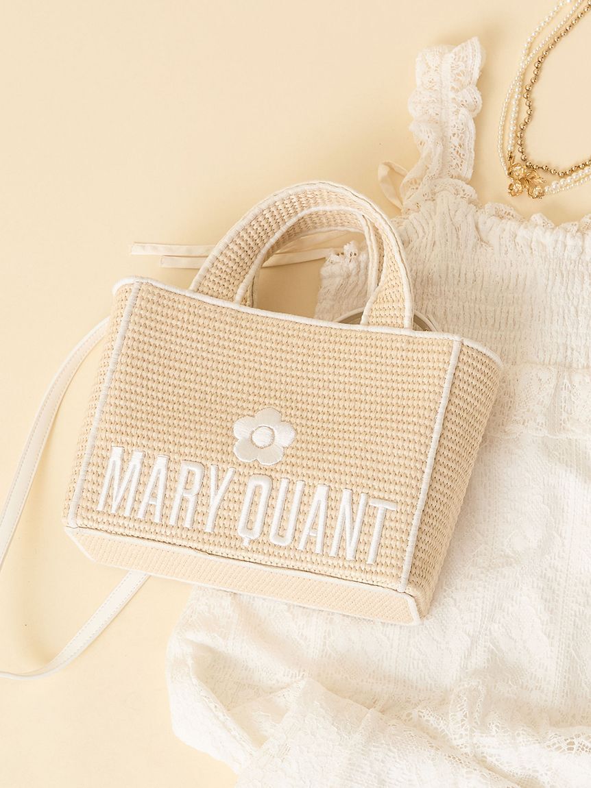 LILY BROWN「【限定カラー】【LILY BROWN&times;MARY QUANT】ジュートロゴトート」|トートバッグ|