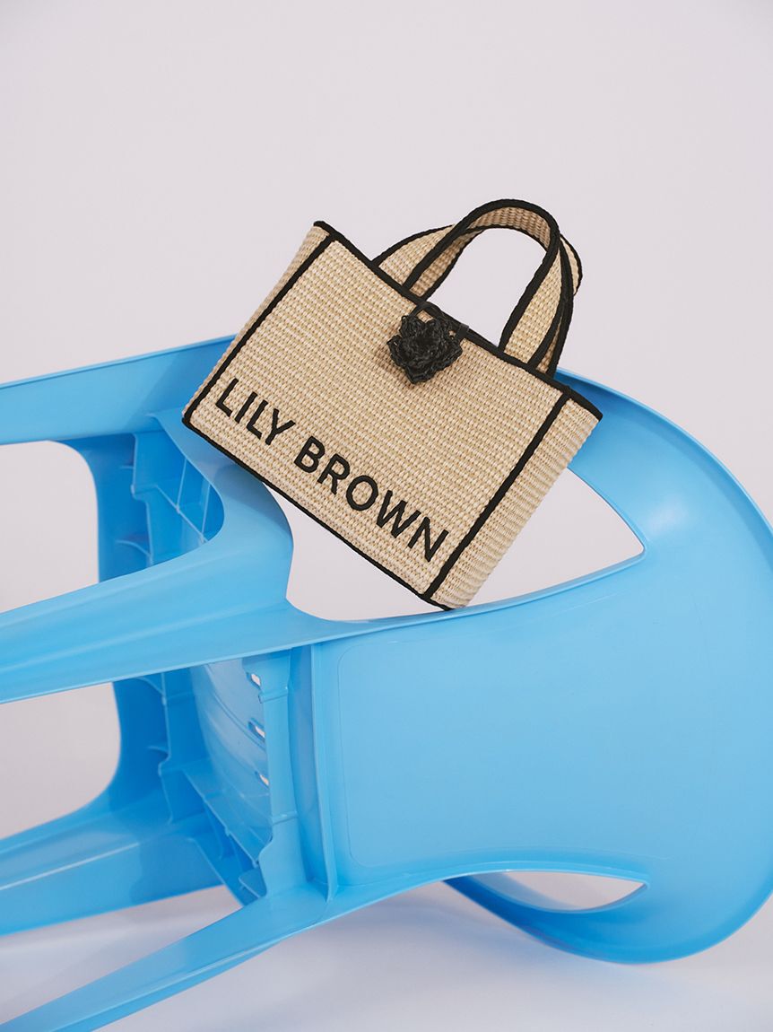 LILY BROWN「【限定カラー】【LILY BROWN&times;MARY QUANT】ジュートロゴトート」|トートバッグ|