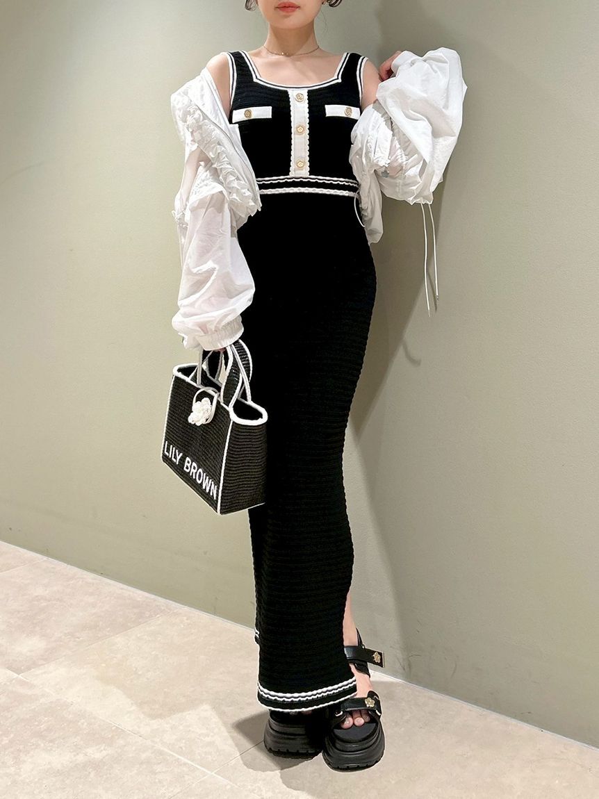 LILY BROWN「【限定カラー】【LILY BROWN&times;MARY QUANT】ジュートロゴトート」|トートバッグ|