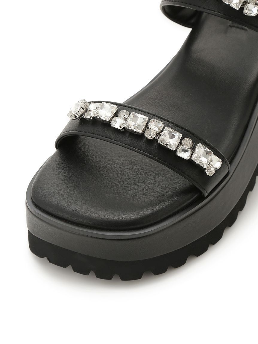 CELFORD「ビジュー付きボリュームサンダル」|サンダル|