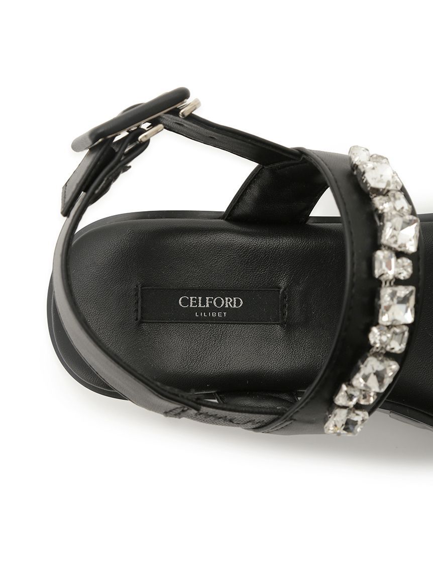 CELFORD「ビジュー付きボリュームサンダル」|サンダル|