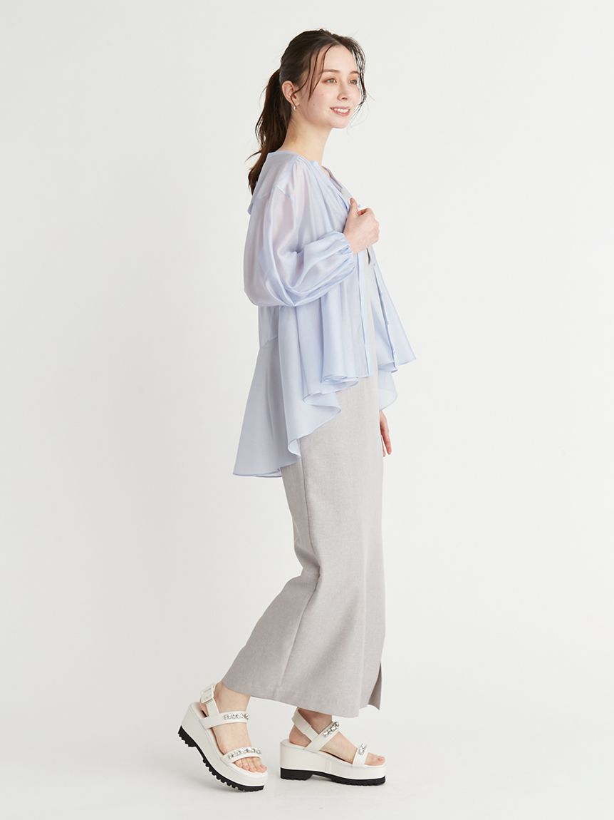 CELFORD「シアーフレアブラウス」|シャツ・ブラウス|