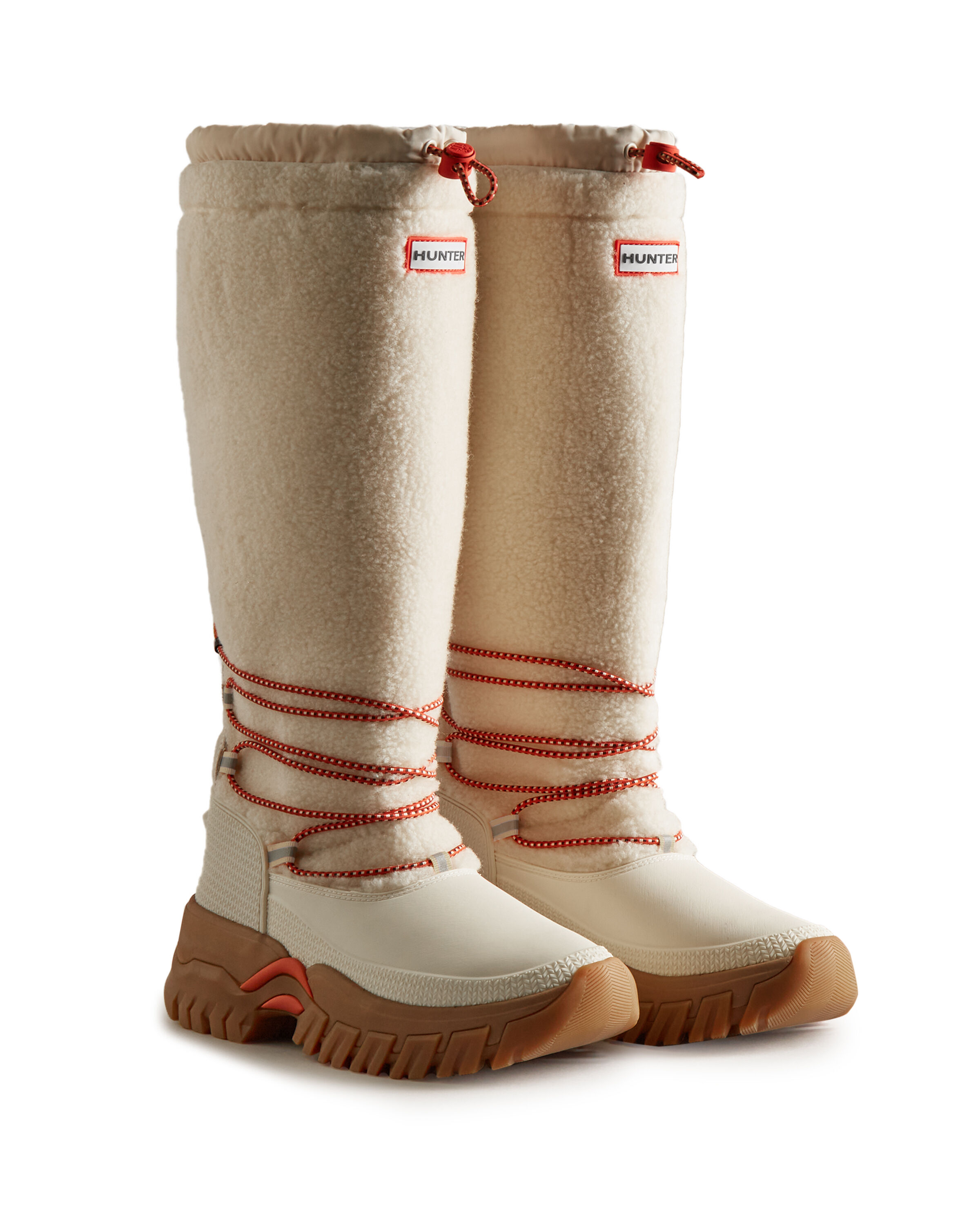 HUNTER「WOMENS WANDERER TALL SHERPA SNOW BOOT」|ロングブーツ|