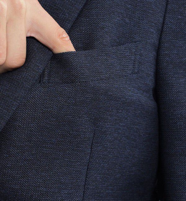 MACKINTOSH PHILOSOPHY「テーラードジャージージャケット 杢カラミストレッチ」|テーラードジャケット|