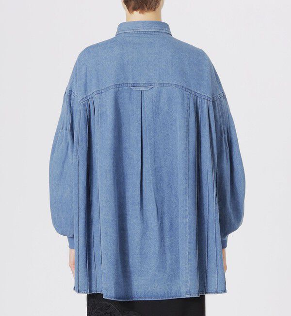  「バックプリーツデニムシャツ」|シャツ・ブラウス|