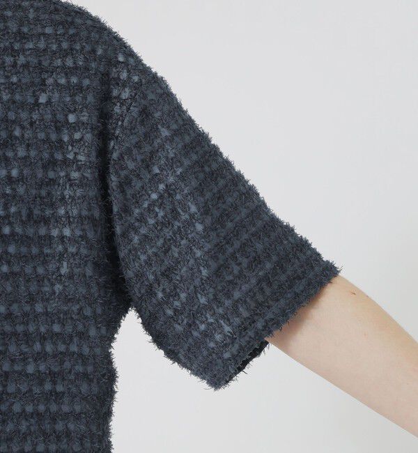  「シアーシャギージオメトリックハーフスリーブシャツ」|シャツ・ブラウス|