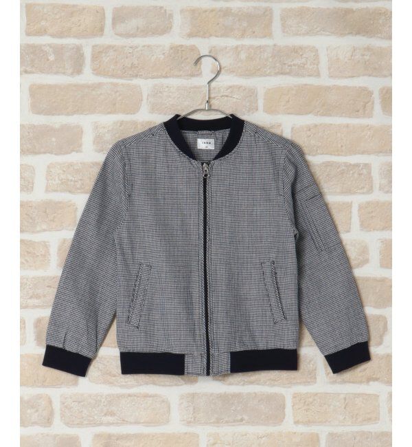 ikka kids「【キッズ】COOLMAX麻混ブルゾン（120~160cm）」|その他|ブルー系