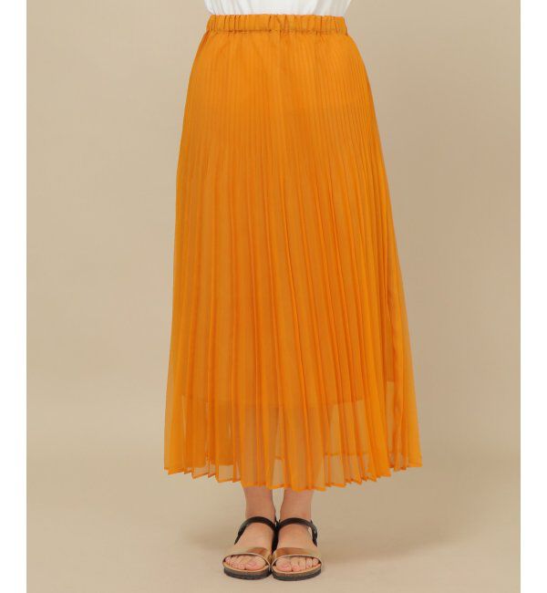 IKKA LOUNGE「シアプリーツスカート」|スカート|