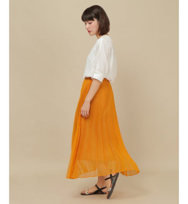 IKKA LOUNGE「シアプリーツスカート」|スカート|