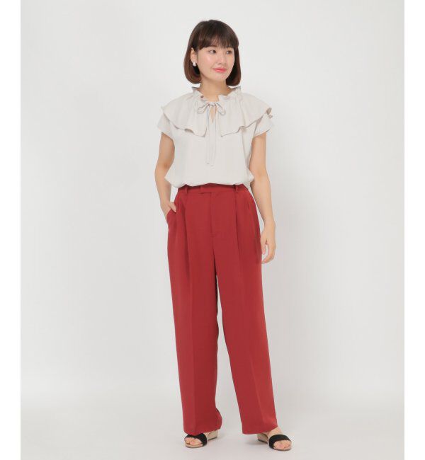 IKKA LOUNGE「ツイルベネセンタープレスパンツ」|その他|