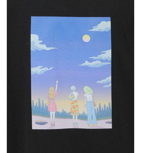 ikka「Kisa コラボバックプリントT」|Tシャツ・カットソー|