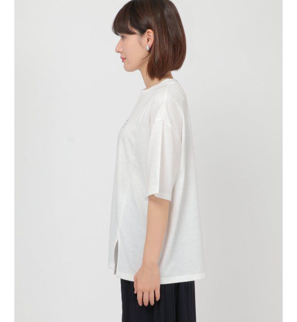 ikka「Kisa コラボバックプリントT」|Tシャツ・カットソー|