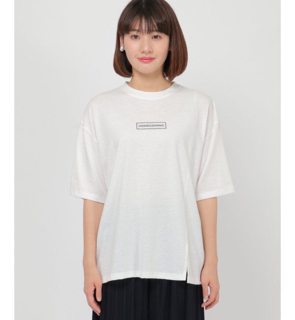 ikka「Kisa コラボバックプリントT」|Tシャツ・カットソー|