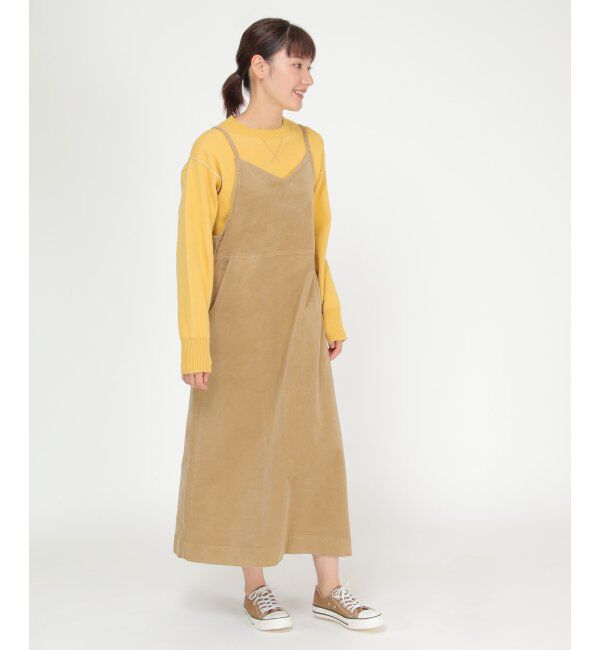 ikka「Wrangler コーデュロイジャンパースカート」|ワンピース|