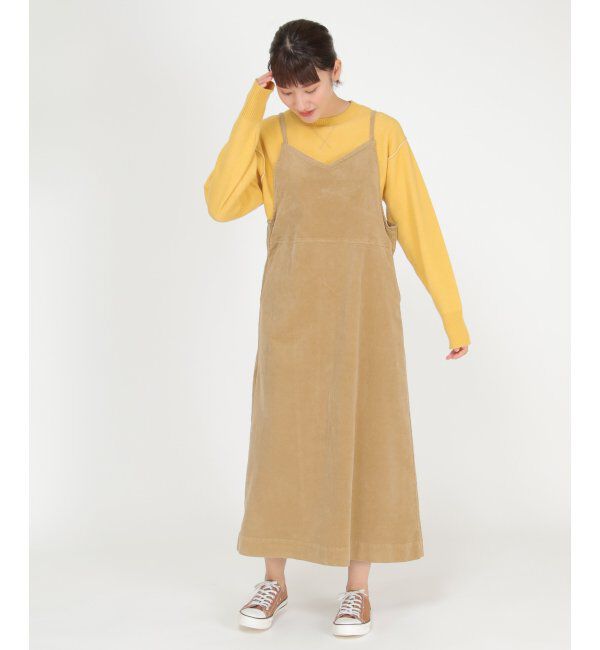 ikka「Wrangler コーデュロイジャンパースカート」|ワンピース|