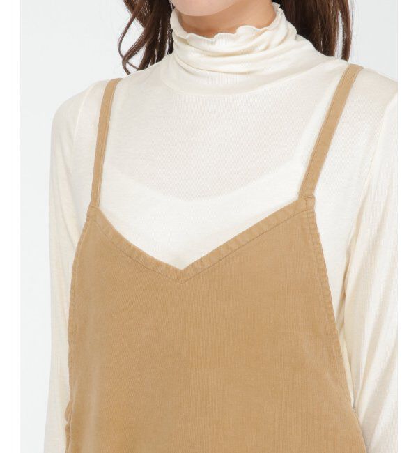 ikka「Wrangler コーデュロイジャンパースカート」|ワンピース|