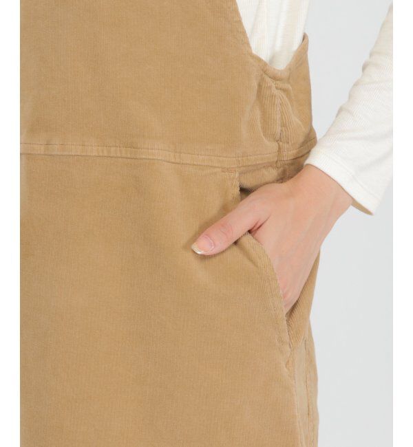 ikka「Wrangler コーデュロイジャンパースカート」|ワンピース|