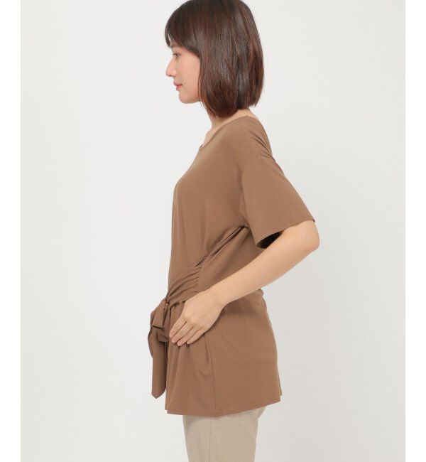 IKKA LOUNGE「リボン使いプルオーバー」|Tシャツ・カットソー|