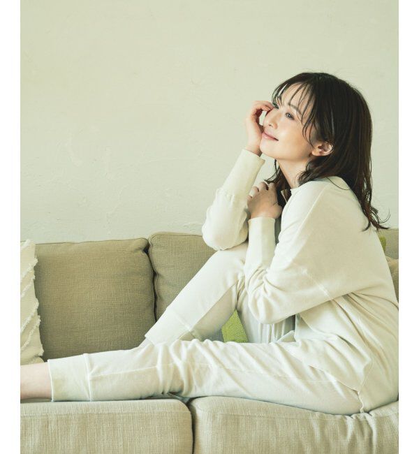 IKKA LOUNGE「キーネック前後差トップス」|チュニック|