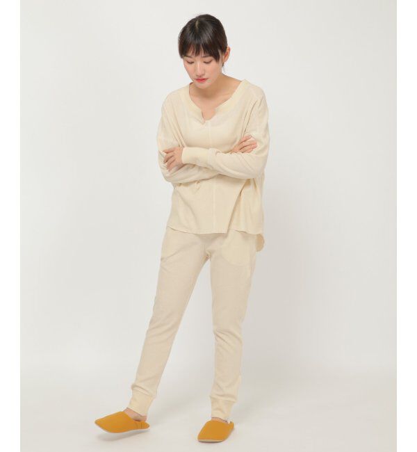 IKKA LOUNGE「キーネック前後差トップス」|チュニック|