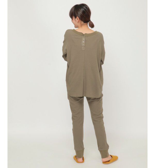 IKKA LOUNGE「キーネック前後差トップス」|チュニック|