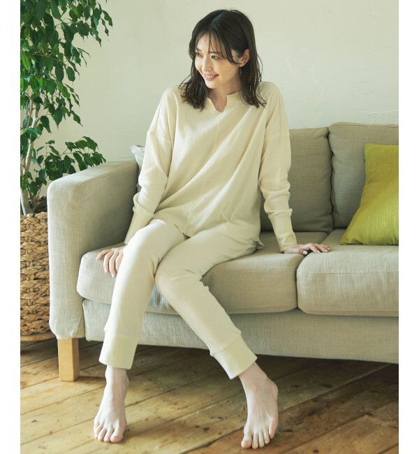 IKKA LOUNGE「キーネック前後差トップス」|チュニック|