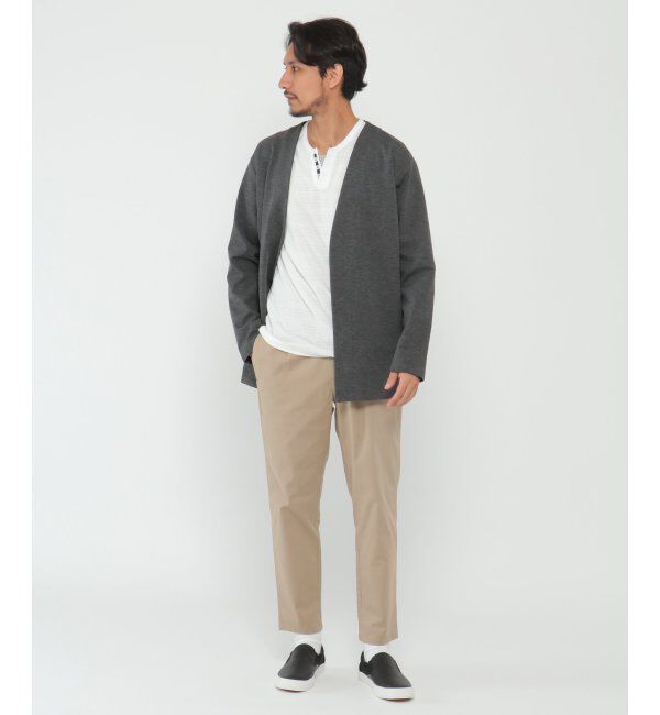 IKKA LOUNGE「カットプリントボタンレスカーディガン」|Tシャツ・カットソー|