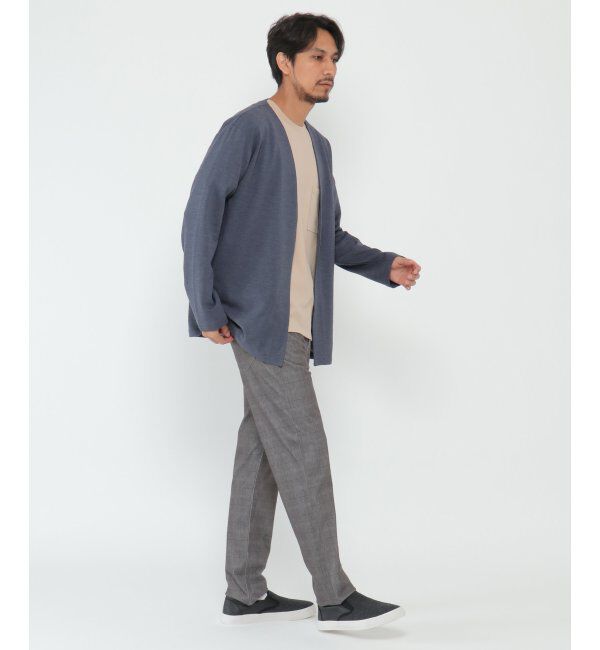 IKKA LOUNGE「カットプリントボタンレスカーディガン」|Tシャツ・カットソー|