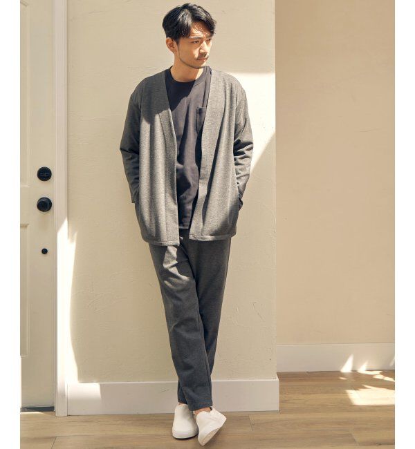 IKKA LOUNGE「カットプリントボタンレスカーディガン」|Tシャツ・カットソー|